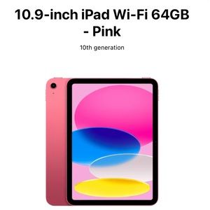 Apple iPad 10.9 5th generation 2022 NWOT pink